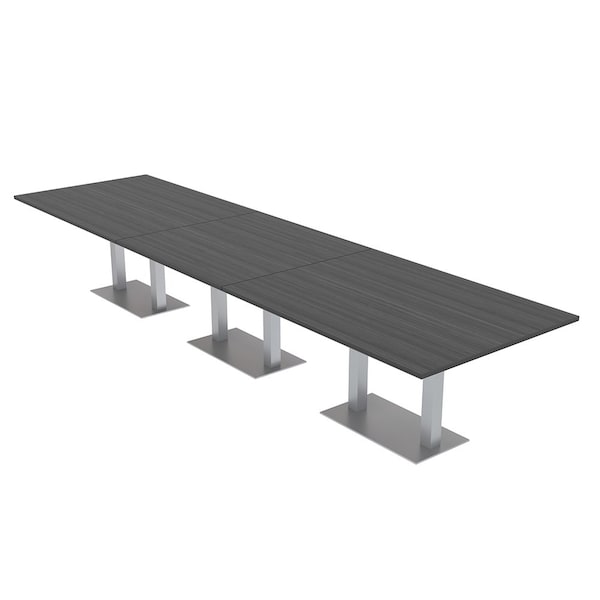 Skutchi Designs 45 in W, 165.75 in L, 29 in H, Engineered Wood Top, Grey HAR-REC-48x168-DOU-ASIANNIGHT - main